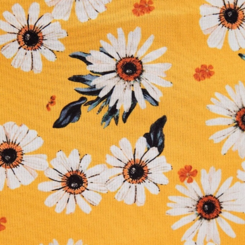 Zara yellow daisy print dress with strap - Picture 4 of 5